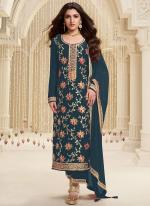 Viscose Grey Festival Wear Embroidery Work Dress Material